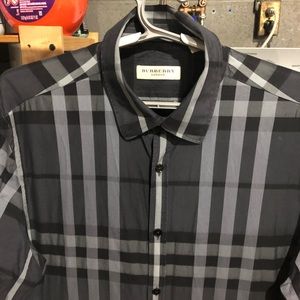Burberry check button up
